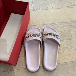 Valentino rose chain sandals 35.5 $695